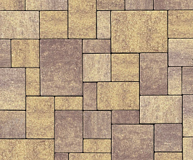 Тротуарная плитка Нобетек Новый город квартет 4НГК6Ф Колормикс №24 Листопад