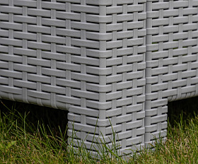 Диван двухместный Lana Royal Family из пластика, цвет светло-серый