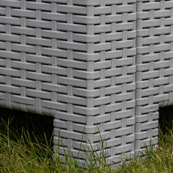 Диван двухместный Lana Royal Family из пластика, цвет светло-серый фото 4