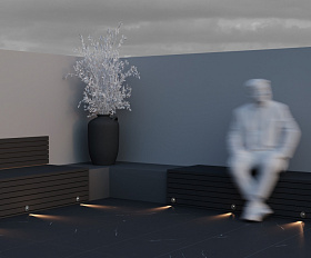 Подсветка для лестниц Lock Maytoni O014SL-L3B3K цвет Черный