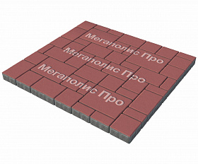 Тротуарная плитка Выбор Мюнхен Б.2. Фсм.6 60 мм Стандарт Красный