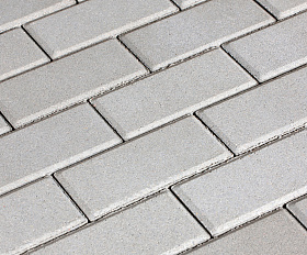 Брусчатка 342 механический завод Прямоугольник (кирпич) 200х100х40 мм Белый