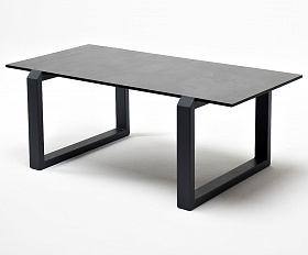 Варадеро журнальный стол из HPL 110х60 H43, каркас алюминий темно-серый (RAL 7024), цвет столешницы серый гранит