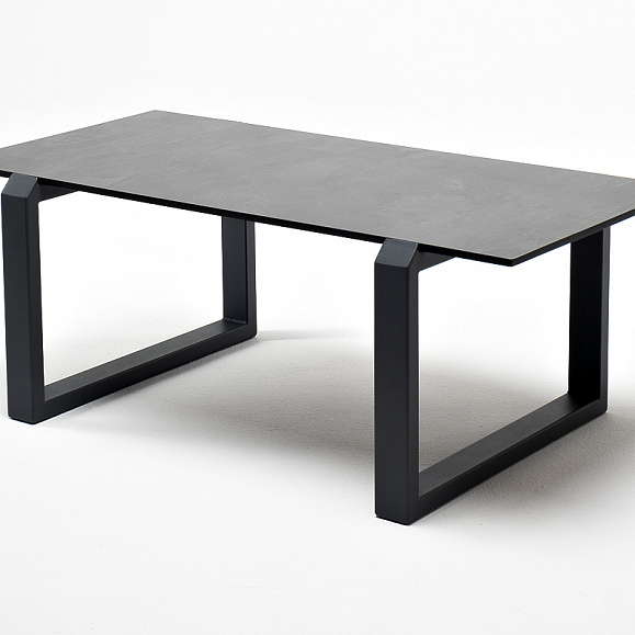 Варадеро журнальный стол из HPL 110х60 H43, каркас алюминий темно-серый (RAL 7024), цвет столешницы серый гранит фото 3