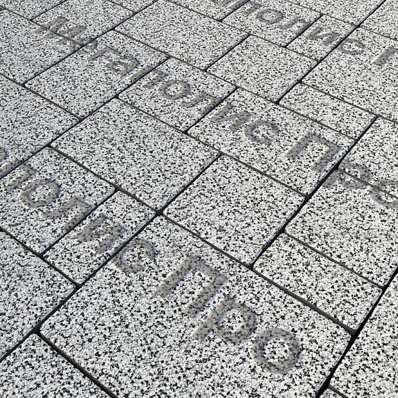 Тротуарная плитка Выбор Мюнхен Б.2. Фсм.6 60 мм Стоунмикс Бело-черный фото 1