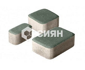 Тротуарная плитка Сиян Классико П17-6 60 мм Темно-зеленый