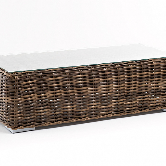 Палермо журнальный столик из искусственного ротанга, цвет соломенный фото 3