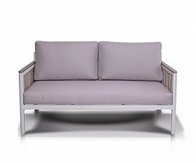 Диван двухместный Сан Ремо 4SIS из роупа (веревки), каркас из алюминия