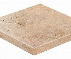 Клинкерная ступень прямоугольная угловая Loftstufe Stroeher Gravel Blend 961 brown, 340х340х35х11 мм