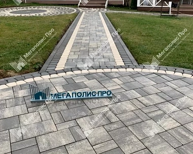 Тротуарная плитка Braer Старый Город Ландхаус 80 мм Туман