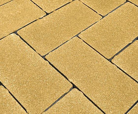 Тротуарная плитка Koldiz 60 мм Моно Желтый без фаски