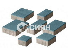 Тротуарная плитка Сиян Мультиформат П19-7 70 мм Синий