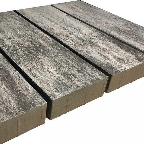 Тротуарная плитка Выбор Б.15.П.10 900x300x100 мм Искусственный камень Шунгит фото 1