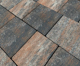 Тротуарная плитка Нобетек Новый город 1НГ6Ф Колормикс №29 Вулкан