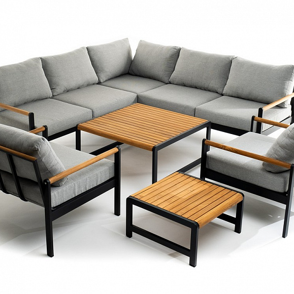 Лаунж зона из алюминия MAYA L темный графит Joygarden фото 1