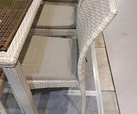 Комплект плетеной мебели T365/Y380C-W85 Latte (6+1) + подушки