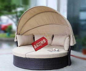 Диван-трансформер из искусственного ротанга AFM-325B Brown