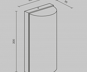 Настенный светильник (бра) Badd Maytoni O454WL-L10GF3K1 цвет Графит