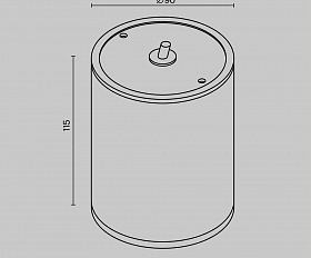 Потолочный светильник Bar Maytoni O306CL-L7GF цвет Графит