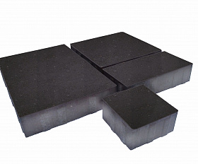 Тротуарная плитка Лидер 40 Новый Город 80 мм Черный