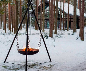 Костровая чаша чугунная Concretika Premium X80, толщина 12 мм