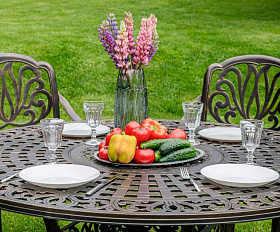 Обеденный комплект Wilhelm Royal Family из алюминия на 6 персон