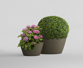 Кашпо Concretika Боул D80H45 Олива 310 256