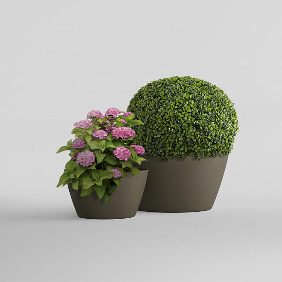 Кашпо Concretika Боул D80H45 Олива 310 256 фото 6