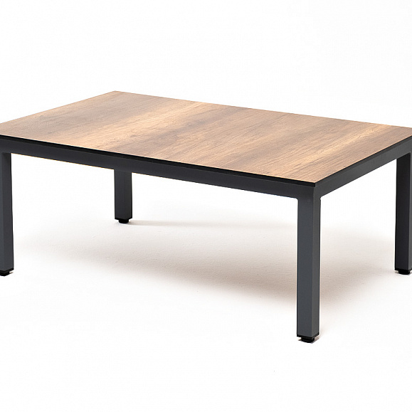 Канны журнальный столик из HPL 90х60, H40, каркас темно-серый (RAL 7024), цвет столешницы дуб фото 3