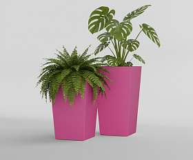 Кашпо Concretika Коник 40x40x70 Пинк 4010