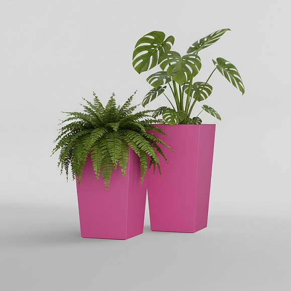 Кашпо Concretika Коник 40x40x70 Пинк 4010 фото 5