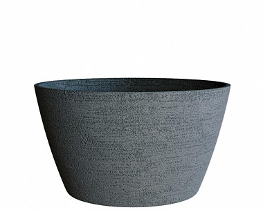 Кашпо Concretika Bowl D80 H45 Erosia Gray