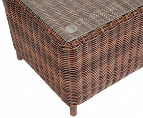 Журнальный столик Кон Панна 4SIS из искусственного ротанга, цвет коричневый