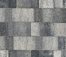 Тротуарная плитка Выбор Старый город Листопад 1Ф.6 60 мм. Антрацит Гранит