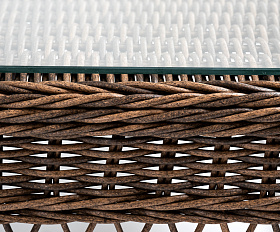 Гранд Латте стол журнальный из искусственного ротанга, цвет коричневый