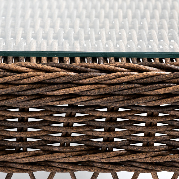 Гранд Латте стол журнальный из искусственного ротанга, цвет коричневый фото 5