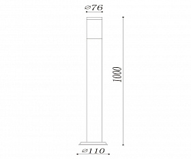 Уличный светильник De Markt Плутон 809040301