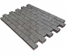 Тротуарная плитка Steinrus Прямоугольник Лайн 200х100х60 мм ST Оникс Native