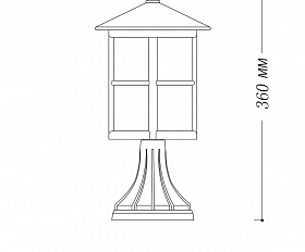 Уличный светильник De Markt Телаур 806040901