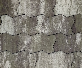 Тротуарная плитка Лидер 40 Волна Color Mix 60 мм Нефрит