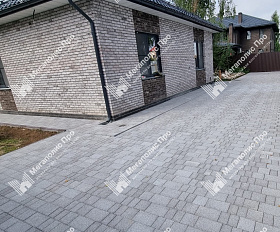 Тротуарная плитка Выбор Старый город 1Ф.6 60 мм. Серый Гранит