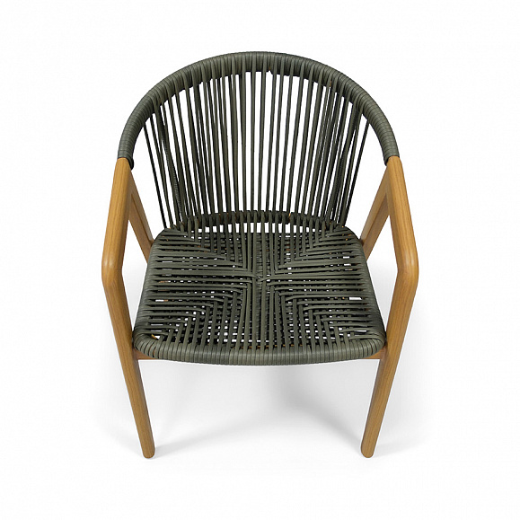 Будапешт стул из искусственного ротанга, цвет темно-серый фото 4