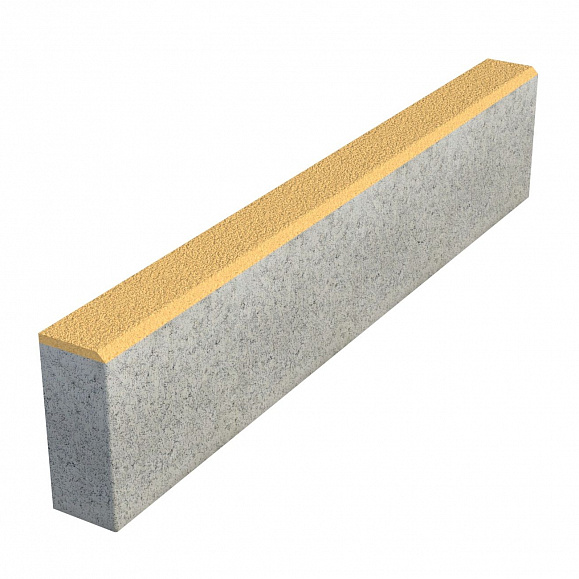 Бордюр тротуарный Выбор БР100х20х8 Гранит Желтый фото 1