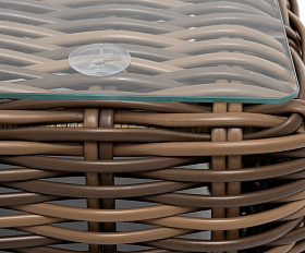 Палермо журнальный столик из искусственного ротанга, цвет соломенный