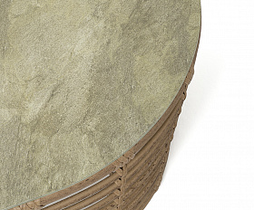 Валенсия журнальный столик из искусственного ротанга, цвет соломенный