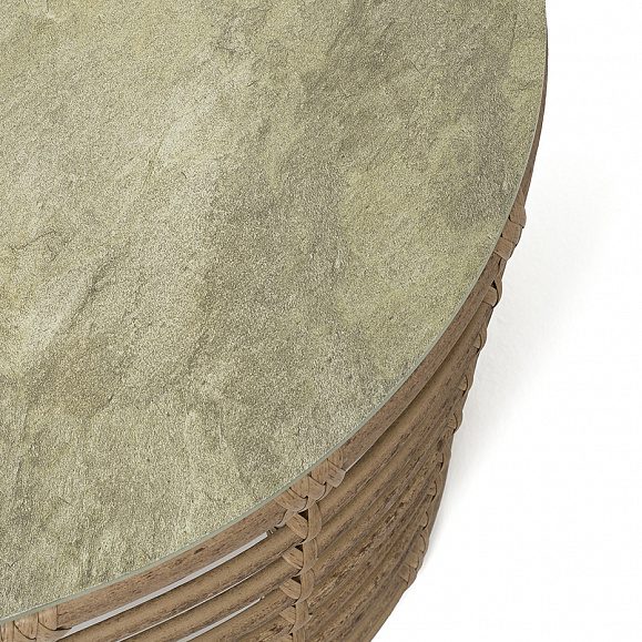 Валенсия журнальный столик из искусственного ротанга, цвет соломенный фото 6