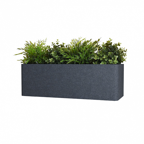 Кашпо TERRAFAKTURA Балконера 110x42x36 Базальт фото 1