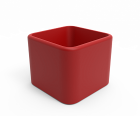 Кашпо Berkano Cubo 60 Chili Red