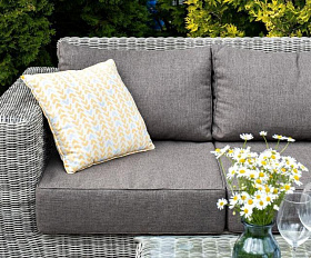Лаунж-зона Боно 4SIS из искусственного ротанга, цвет серый