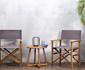 Кофейный комплект из акации DIRECTOR темно-серый Joygarden